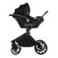 Lionelo Mika Plus 3w1 - wózek 3w1 z fotelikiem, Rodzaj wózka: zestaw 3w1 z fotelikiem, Kolor materiału: Black Onyx, 9 zdjęcie