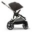 Cybex Gazelle S - sportovní kočárek s možností korby a druhého sedadla, Rodzaj wózka: spacerowy, Kolor materiału: Chocolate Brown, Kolor ramy: Taupe, 7 zdjęcie