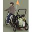 Hamax Pluto M přívěsný vozík pro psy do 35 kg Green / Black, 39 zdjęcie