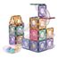Cleverclixx magnetická stavebnice Ball Run Creative Pack Pastel 70 ks
