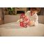 Cleverclixx magnetická stavebnice Glitter Tiles Pack Transparent / Pink 16 ks, 4 zdjęcie