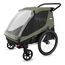Thule Courier přívěsný vozík za kolo pro jedno nebo dvě děti s možností nákladního přívěsu, Kolor materiału: Vintage Green