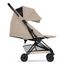 Cybex Coya — kompaktní sportovní kočárek do letadla, Rodzaj wózka: spacerowy, Kolekcja: Comfort, Kolor materiału: Cozy Beige, Kolor ramy: Black, 5 zdjęcie
