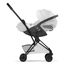 Cybex Coya Style — kompaktní sportovní kočárek do letadla, Rodzaj wózka: spacerowy, Kolekcja: Style, Kolor materiału: Off white, Kolor ramy: Black, 9 zdjęcie