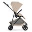 Cybex Melio Carbon — kočárek 2v1 hluboký sportovní na karbonové rámu, Rodzaj wózka: głęboko-spacerowy, Kolor materiału: Almond Beige, 11 zdjęcie