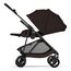 Cybex Melio Carbon — kočárek 2v1 hluboký sportovní na karbonové rámu, Rodzaj wózka: głęboko-spacerowy, Kolor materiału: Chocolate Brown, 13 zdjęcie