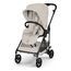 Cybex Melio Carbon — kočárek 2v1 hluboký sportovní na karbonové rámu, Rodzaj wózka: głęboko-spacerowy, Kolor materiału: Dune Grey, 9 zdjęcie