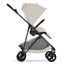 Cybex Melio Carbon — kočárek 2v1 hluboký sportovní na karbonové rámu, Rodzaj wózka: głęboko-spacerowy, Kolor materiału: Dune Grey, 11 zdjęcie