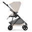 Cybex Melio Carbon — kočárek 2v1 hluboký sportovní na karbonové rámu, Rodzaj wózka: głęboko-spacerowy, Kolor materiału: Dune Grey, 12 zdjęcie