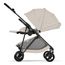 Cybex Melio Carbon — kočárek 2v1 hluboký sportovní na karbonové rámu, Rodzaj wózka: głęboko-spacerowy, Kolor materiału: Dune Grey, 13 zdjęcie