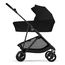 Cybex Melio Carbon — kočárek 2v1 hluboký sportovní na karbonové rámu, Rodzaj wózka: głęboko-spacerowy, Kolor materiału: Magic Black, 10 zdjęcie