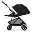 Cybex Melio Carbon — kočárek 2v1 hluboký sportovní na karbonové rámu, Rodzaj wózka: głęboko-spacerowy, Kolor materiału: Magic Black, 13 zdjęcie