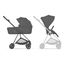 Cybex Mios 5.0 2w1 Black Cozy Beige, Rodzaj wózka: głęboko-spacerowy, Kolekcja: Comfort, Kolor materiału: Sepia Black, Kolor ramy: Black, 3 zdjęcie