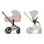 Cybex Priam 5.0 — kočárek 2v1 hluboký sportovní, Rodzaj wózka: głęboko-spacerowy, Kolekcja: Comfort, Kolor materiału: Cozy Beige, Kolor ramy: Black, 17 zdjęcie