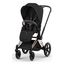 Cybex Priam 5.0/ePriam 5.0 Style potah sedačky sportovního kočárku, Kolekcja: Style, Kolor materiału: Sepia Black, 5 zdjęcie
