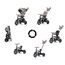 QPlay Rito Deluxe Rubber tříkolka Grey, Kolor: Grey, 6 zdjęcie