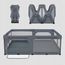 Lionelo Florence XL Grey Stone - Skládací ohrádka pro děti, Rodzaj: XL, Kolor: Grey Stone, 6 zdjęcie