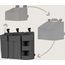 Lionelo Sidepocket Cot Organiser Large Grey, Rozmiar: L, Kolor: Grey, image , 8 image