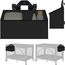 Lionelo Sidepocket organizér na postýlku Medium Black, Rozmiar: M, Kolor: Black