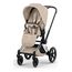 Cybex Priam 5 2w1 Style City Grey - Chrome Brown, Rodzaj wózka: głęboko-spacerowy, Kolekcja: Style, Kolor materiału: Cozy Beige, Kolor ramy: Chrome Brown, 5 zdjęcie