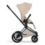 Cybex Priam 5 2w1 Style City Grey - Chrome Brown, Rodzaj wózka: głęboko-spacerowy, Kolekcja: Style, Kolor materiału: Cozy Beige, Kolor ramy: Matt Black, 7 zdjęcie