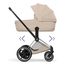 Cybex ePriam 5 2w1 Style City Grey - Chrome Brown, Rodzaj wózka: głęboko-spacerowy, Kolekcja: Style, Kolor materiału: Cozy Beige, Kolor ramy: Chrome Brown, 3 zdjęcie
