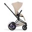 Cybex ePriam 5 2w1 Style City Grey - Chrome Brown, Rodzaj wózka: głęboko-spacerowy, Kolekcja: Style, Kolor materiału: Cozy Beige, Kolor ramy: Matt Black, 9 zdjęcie