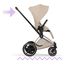 Cybex ePriam 5 2w1 Style City Grey - Chrome Brown, Rodzaj wózka: głęboko-spacerowy, Kolekcja: Style, Kolor materiału: Cozy Beige, Kolor ramy: Rosegold, 5 zdjęcie