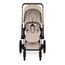 Cybex ePriam 5 2w1 Style City Grey - Chrome Brown, Rodzaj wózka: głęboko-spacerowy, Kolekcja: Style, Kolor materiału: Cozy Beige, Kolor ramy: Rosegold, 10 zdjęcie