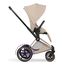 Cybex ePriam 5 2w1 Style City Grey - Chrome Brown, Rodzaj wózka: głęboko-spacerowy, Kolekcja: Style, Kolor materiału: Cozy Beige, Kolor ramy: Rosegold, 11 zdjęcie