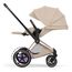 Cybex ePriam 5 2w1 Style City Grey - Chrome Brown, Rodzaj wózka: głęboko-spacerowy, Kolekcja: Style, Kolor materiału: Cozy Beige, Kolor ramy: Rosegold, 13 zdjęcie