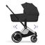 Cybex ePriam 5 2w1 Style City Grey - Chrome Brown, Rodzaj wózka: głęboko-spacerowy, Kolekcja: Style, Kolor materiału: Sepia Black, Kolor ramy: Chrome Brown, 3 zdjęcie