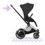 Cybex ePriam 5 2w1 Style City Grey - Chrome Brown, Rodzaj wózka: głęboko-spacerowy, Kolekcja: Style, Kolor materiału: Sepia Black, Kolor ramy: Chrome Brown, 4 zdjęcie