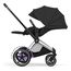 Cybex ePriam 5 2w1 Style City Grey - Chrome Brown, Rodzaj wózka: głęboko-spacerowy, Kolekcja: Style, Kolor materiału: Sepia Black, Kolor ramy: Chrome Brown, 11 zdjęcie
