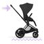 Cybex ePriam 5 2w1 Style City Grey - Chrome Brown, Rodzaj wózka: głęboko-spacerowy, Kolekcja: Style, Kolor materiału: Sepia Black, Kolor ramy: Matt Black, 4 zdjęcie