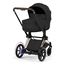 Cybex ePriam 5 2w1 Style City Grey - Chrome Brown, Rodzaj wózka: głęboko-spacerowy, Kolekcja: Style, Kolor materiału: Sepia Black, Kolor ramy: Rosegold