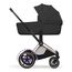 Cybex ePriam 5 2w1 Style City Grey - Chrome Brown, Rodzaj wózka: głęboko-spacerowy, Kolekcja: Style, Kolor materiału: Sepia Black, Kolor ramy: Rosegold, 19 zdjęcie