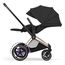 Cybex ePriam 5 2w1 Style City Grey - Chrome Brown, Rodzaj wózka: głęboko-spacerowy, Kolekcja: Style, Kolor materiału: Sepia Black, Kolor ramy: Rosegold, 24 zdjęcie