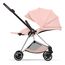 Cybex Mios 5 Style wózek spacerowy City Grey - Chrome Brown, Rodzaj wózka: spacerowy, Kolekcja: Style, Kolor materiału: Peach Pink, Kolor ramy: Chrome Brown, 8 zdjęcie