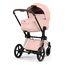 Cybex Priam 5 2w1 Style City Grey - Chrome Brown, Rodzaj: głęboko-spacerowy, Kolekcja: Style, Kolor: Peach Pink, Kolor ramy: Rosegold, image 