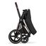 Cybex Priam 5 2w1 Style City Grey - Chrome Brown, Rodzaj wózka: głęboko-spacerowy, Kolekcja: Style, Kolor materiału: Sepia Black, Kolor ramy: Rosegold, 3 zdjęcie