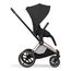 Cybex Priam 5 2w1 Style City Grey - Chrome Brown, Rodzaj wózka: głęboko-spacerowy, Kolekcja: Style, Kolor materiału: Sepia Black, Kolor ramy: Rosegold, 8 zdjęcie