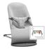 BabyBjorn Bliss leżaczek 3D Jersey Light Grey z miękką zabawką
