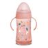 Suavinex druhý hrneček Forest 270ml Růžový 4-12m