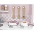 Viga PolarB kuchnia z akcesoriami Silver-Pink