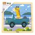 Viga puzzle na podkładce 9 elementów Auto