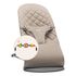 Babybjorn Bliss lehátko Woven Sand Grey + hračka Googly Eyes, Rodzaj: Woven, Kolor: Sand grey