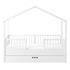 Bellamy Dream Nest postel domeček 80x160 se zábranami Snow, Rozmiar: 160x80, Kolor: Snow