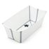 Stokke Flexi Bath – skládací vanička se stojanem White, Kolor: White, Wariant: wanienka ze stojakiem