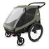 Thule Courier přívěsný vozík za kolo pro jedno nebo dvě děti s možností nákladního přívěsu, Kolor materiału: Vintage Green